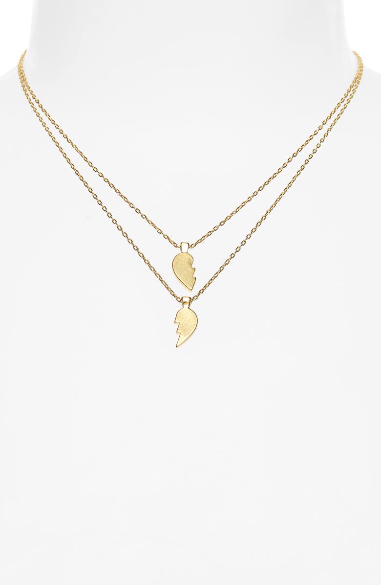 Madewell Heartbreak Friendship Necklace Set, Alternate, color, 