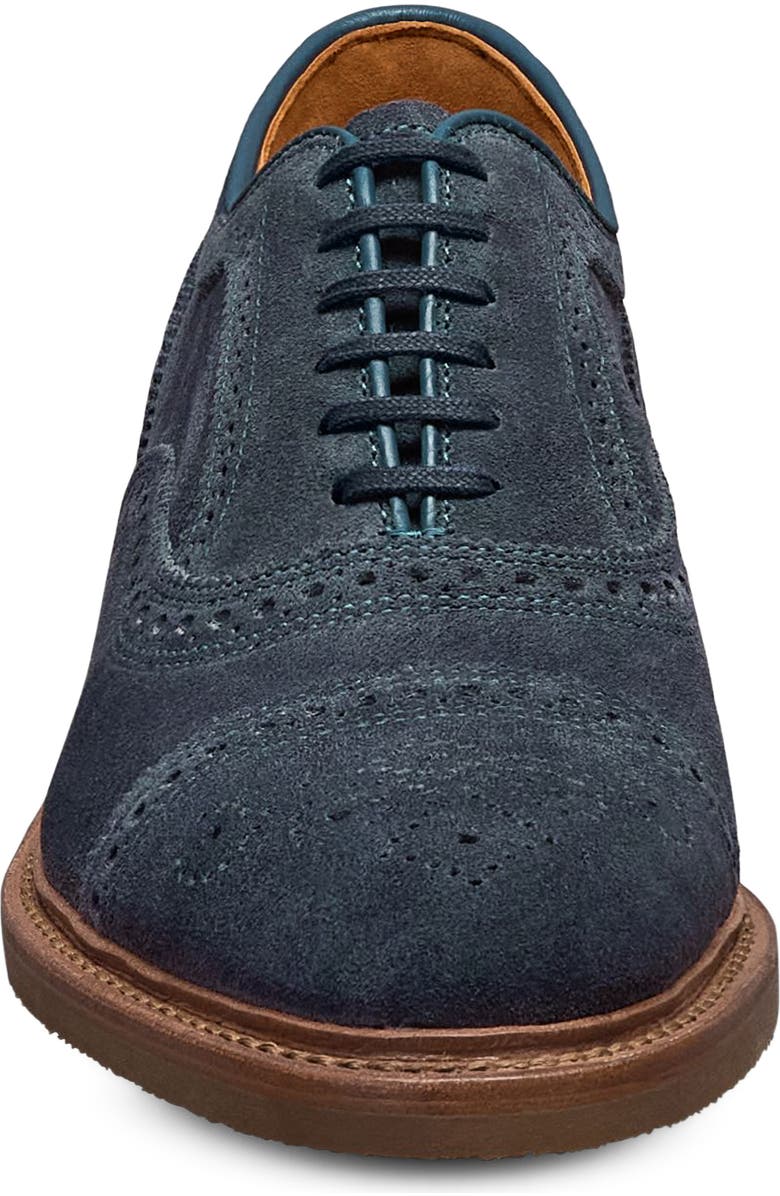 Allen Edmonds Strand Verse Cap Toe Oxford Shoe, Alternate, color, Navy Suede