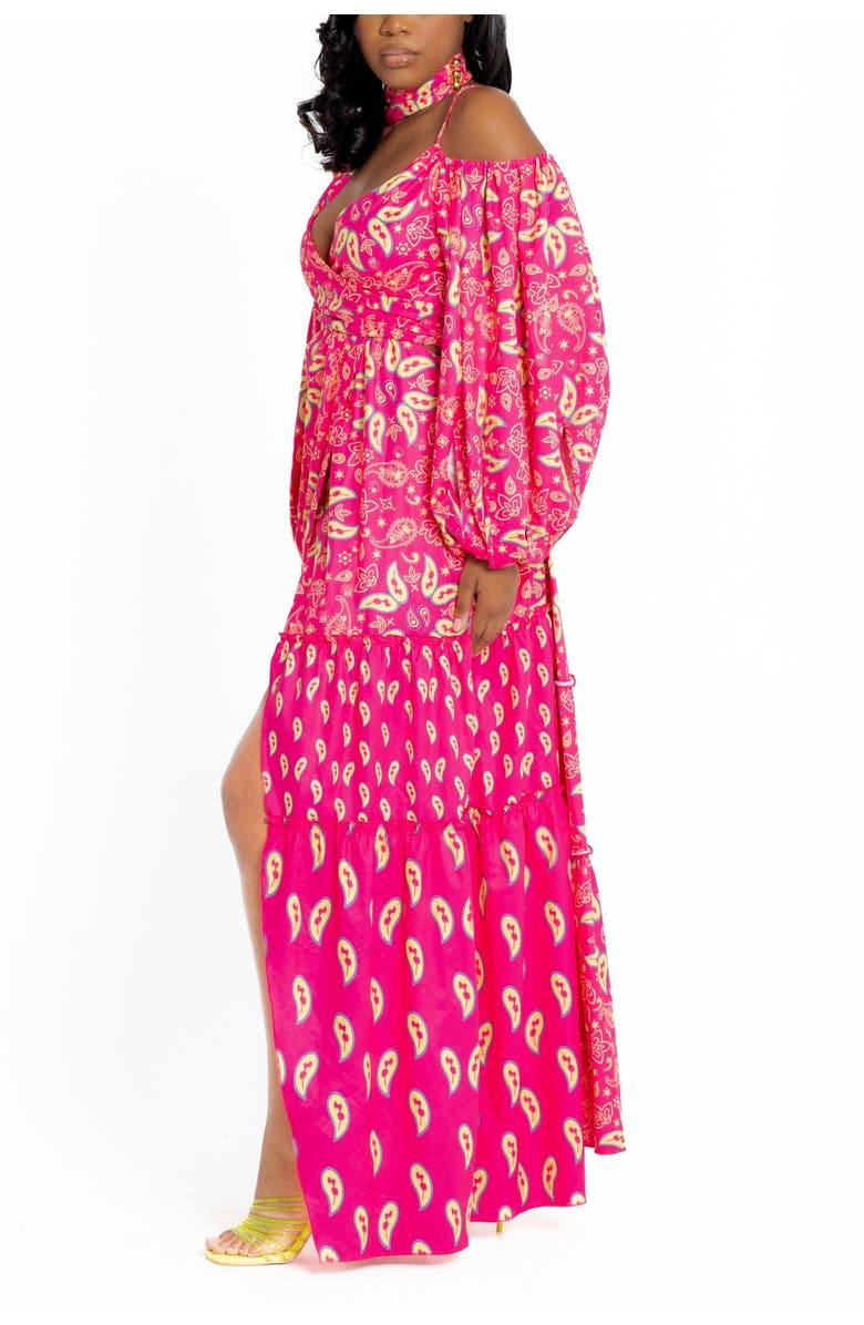 Bohn Jsell Persephone Wrap Dress, Alternate, color, Pink