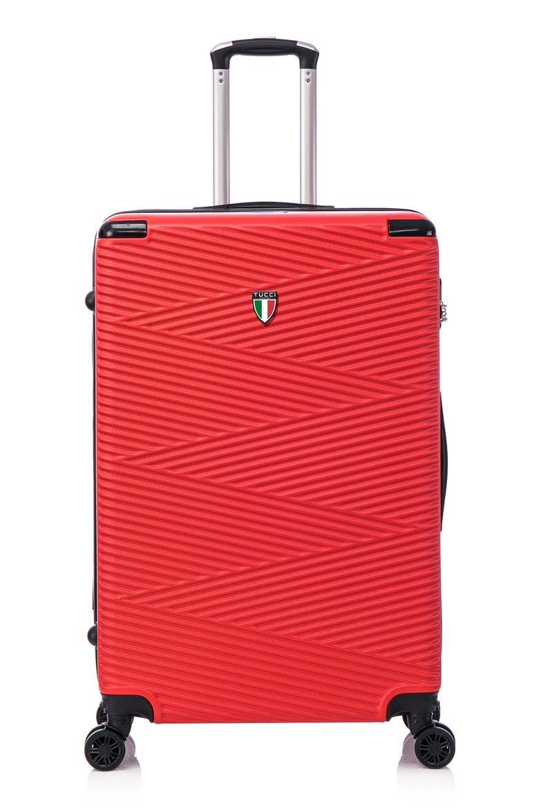 Avenza Hardshell 3-Piece Spinner Luggage Set, Alternate, color, RED