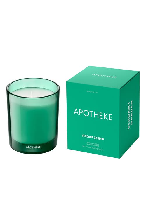 APOTHEKE Verdant Garden Petite Scented Candle in Green 