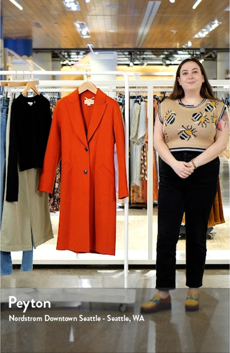 Belted Wool Blend Coat, sales video thumbnail