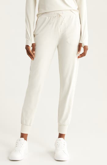 Zella Live In Pocket Joggers In Grey Moonbeam