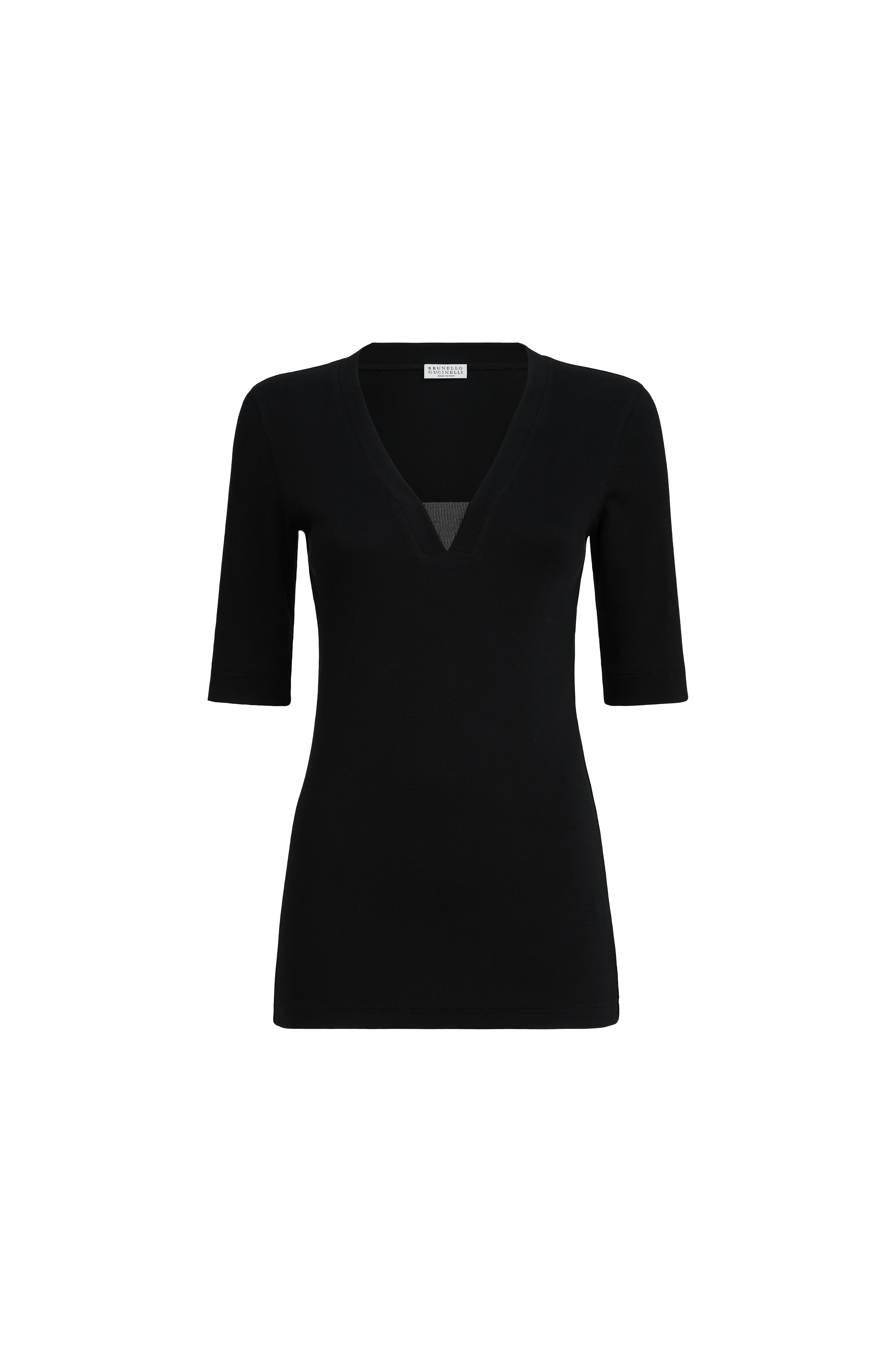 Ribbed jersey T-shirt - image 2