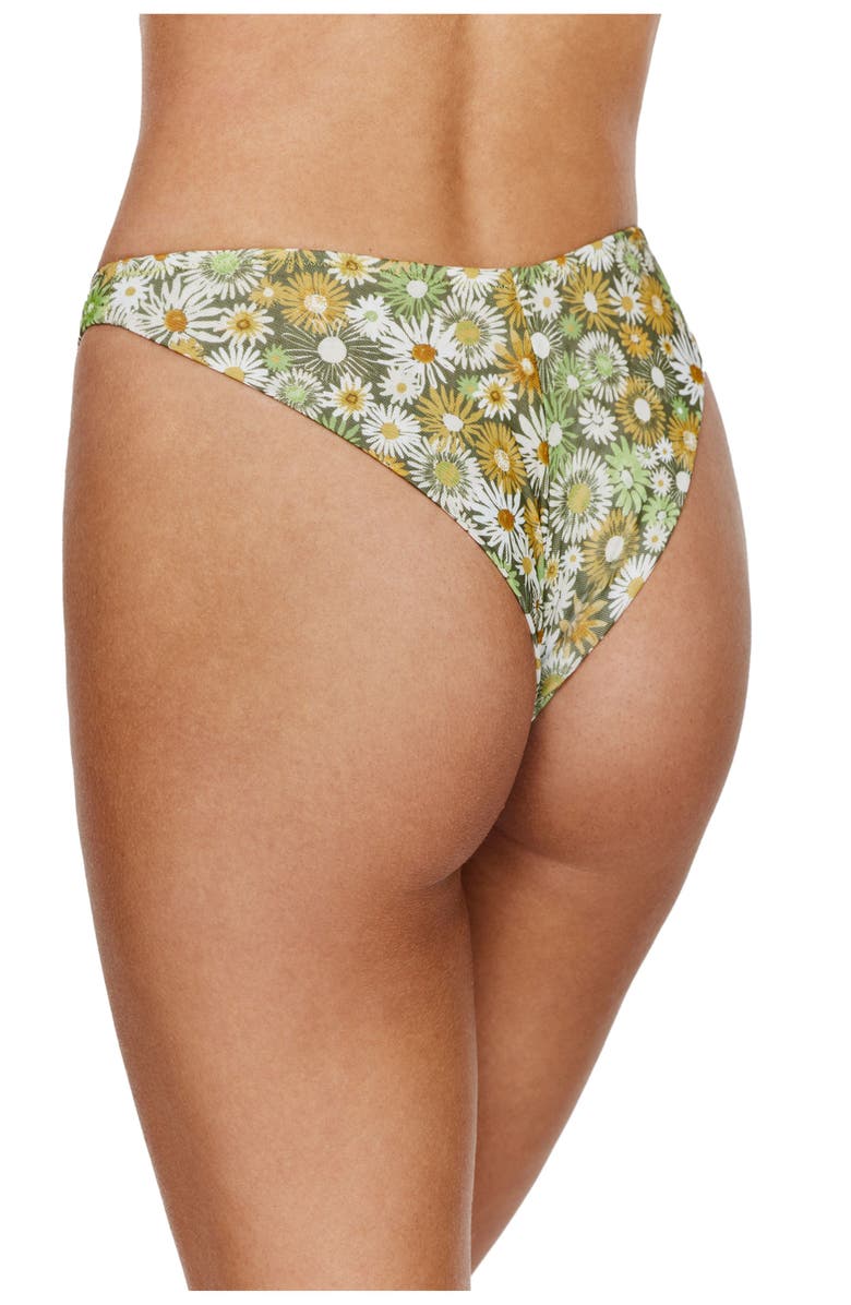 Flirtt Gottex Gardenia Bikini Bottom, Alternate, color, Green