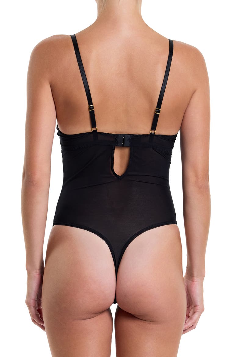 Dark Romance Underwire Bodysuit, Alternate, color, BLACK