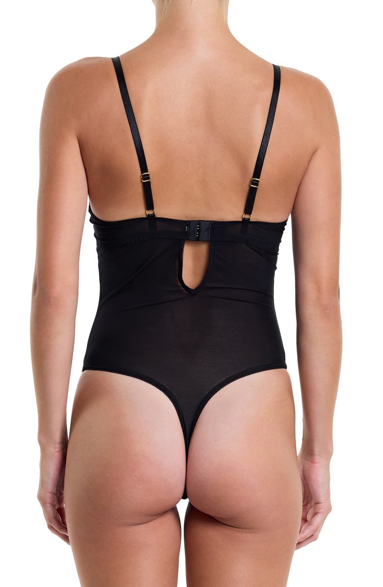 Hanky Panky Dark Romance Underwire Bodysuit, Alternate, color, Black