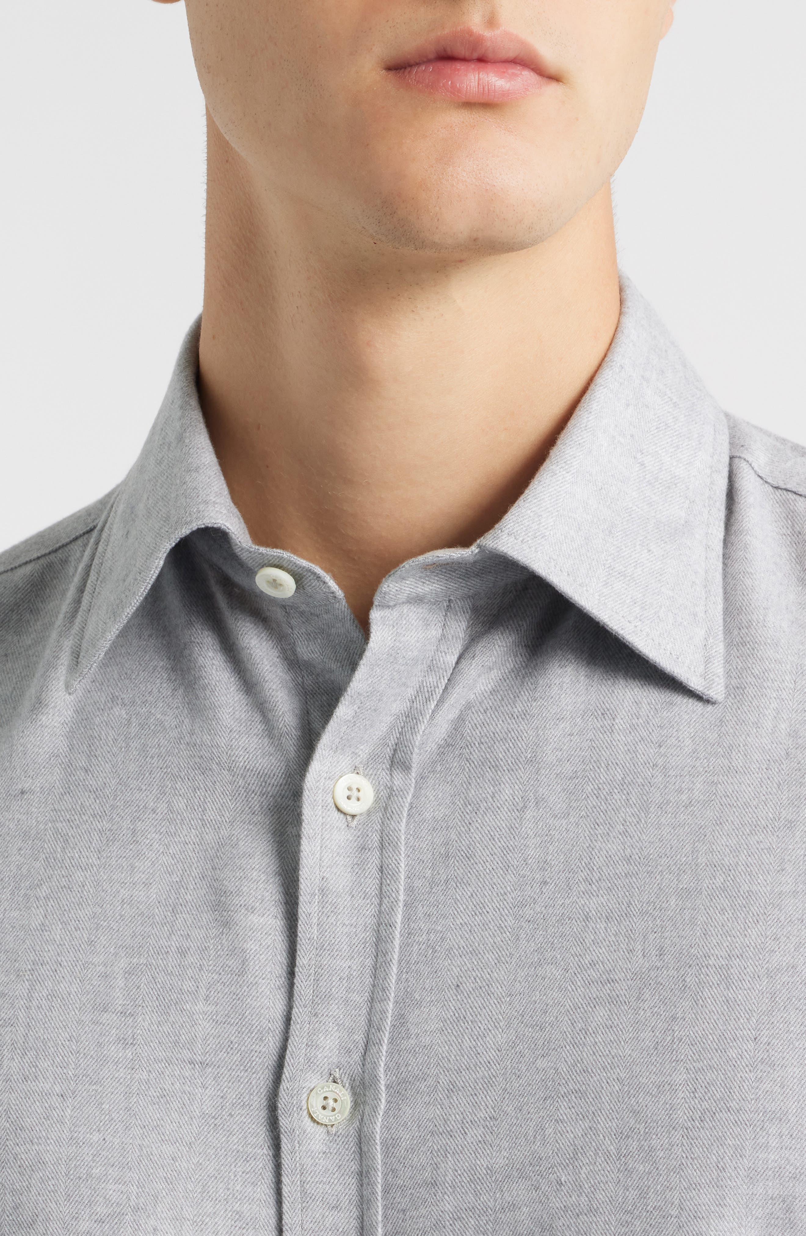 Chevron Regular Fit Dress Shirt - image 2