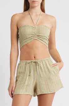 Billabong Summer Sunshine Smocked Crop Tank