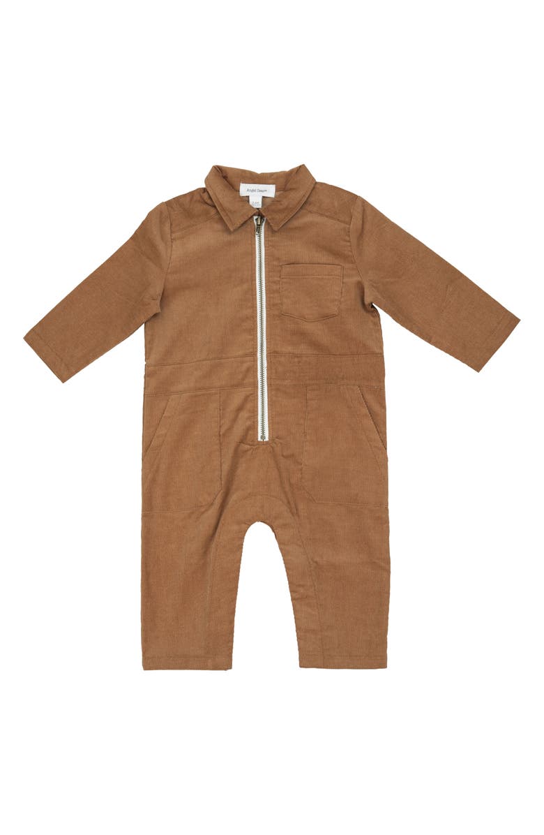 Angel Dear Retro Corduroy Romper, Main, color, 