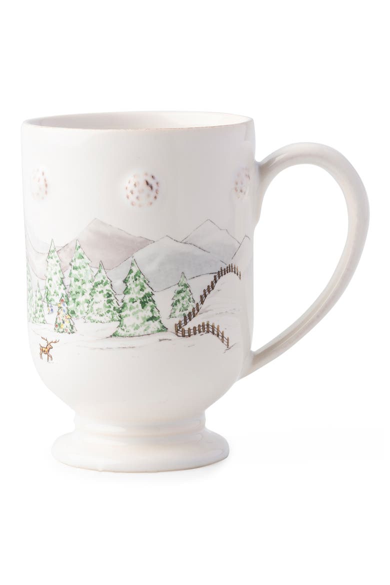 Berry & Thread North Pole Ceramic Mug, Main, color, WHITEWASH MULTI