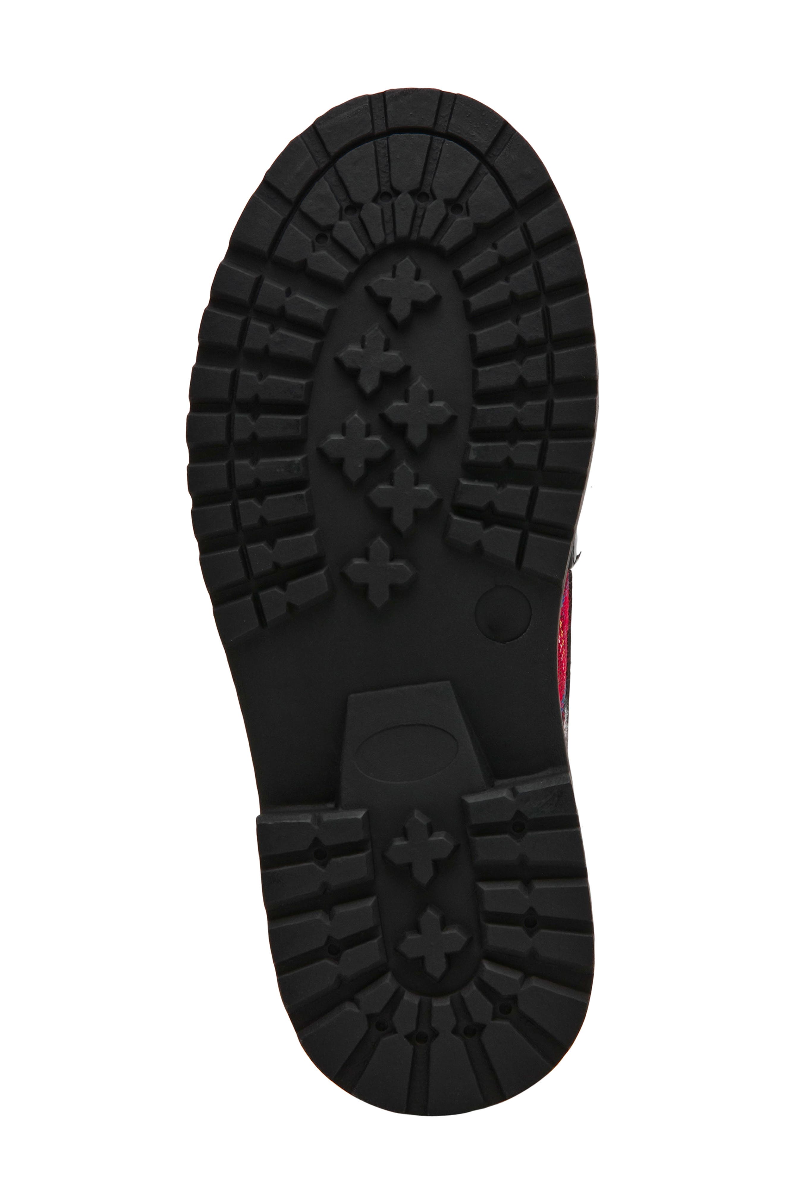 Betsey Johnson Kids' Harlo Platform Loafer, Alternate, color, Red Plaid