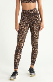 Zella Studio Luxe Print High Waist 7/8 Leggings