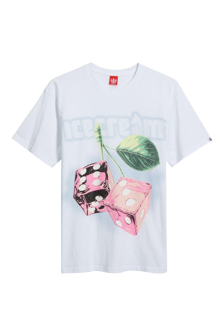 Cherries Cotton Graphic T-Shirt, Alternate, color, WHITE