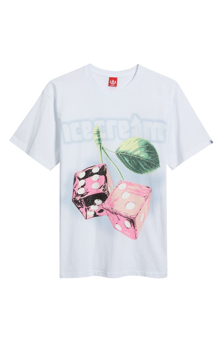 ICECREAM Cherries Cotton Graphic T-Shirt, Alternate, color, White