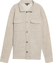 Robert Barakett Mezner Wool and Cotton Shirt Jacket