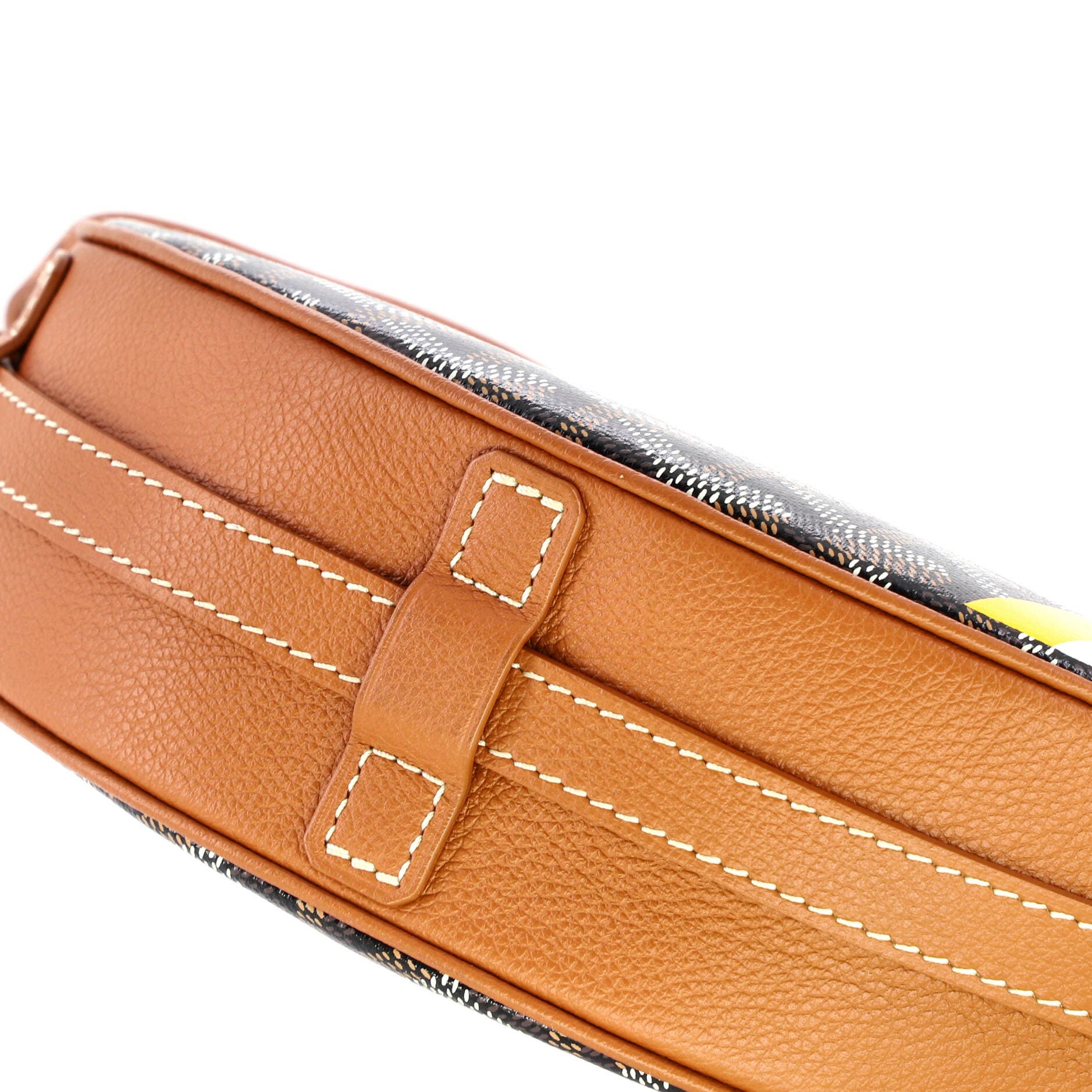 Pre-Owned Goyard Hirondelle Shoulder Bag Coated Canvas and Leather, Alternate, color, Brown