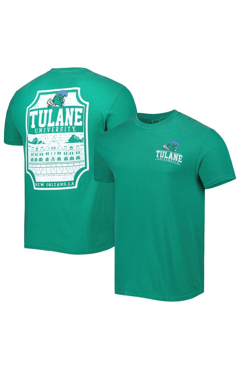 IMAGE ONE Men's Green Tulane Green Wave Logo Campus Icon T-Shirt, Main, color, 