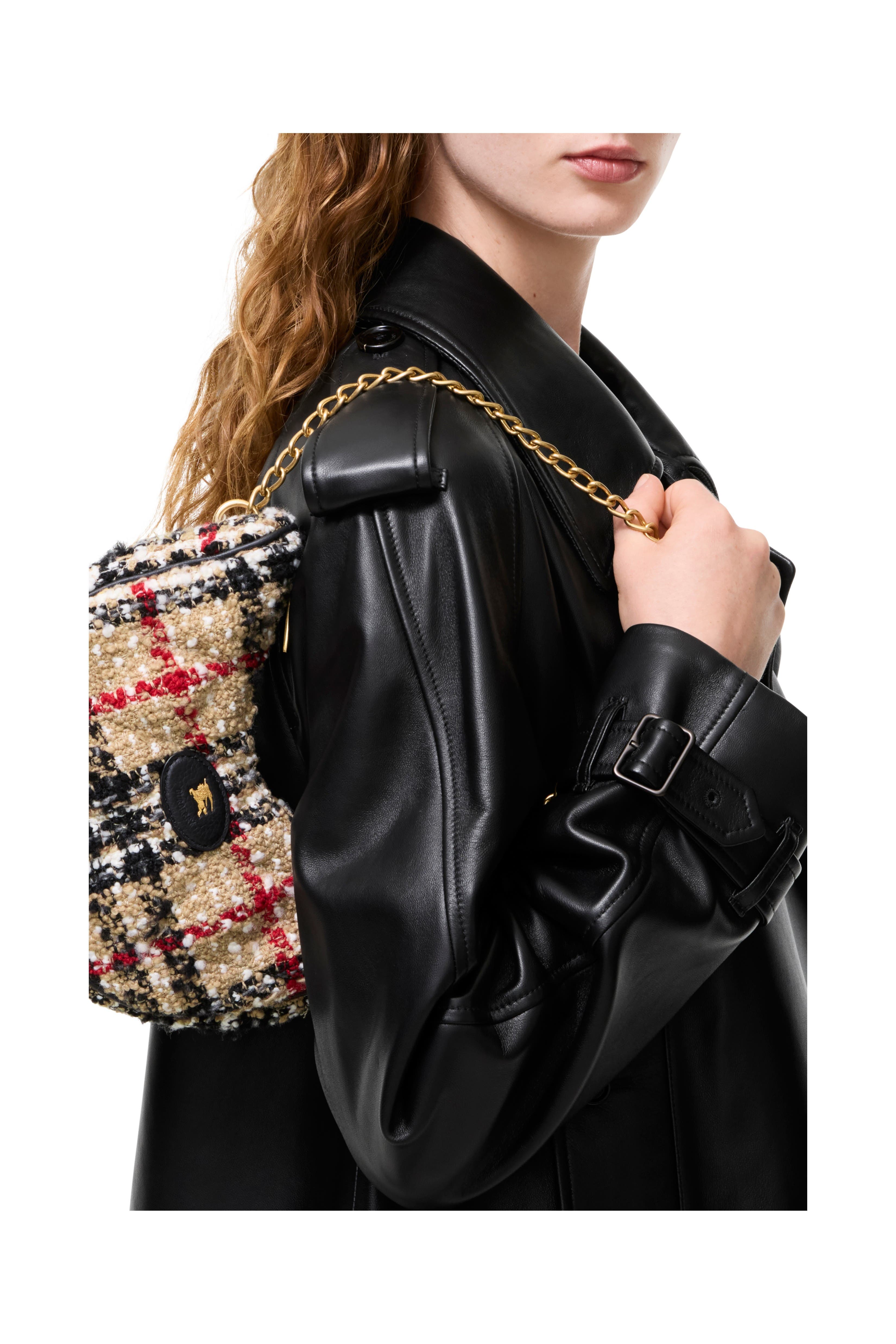Horseshoe Chain Bag, Alternate, color, Archive beige