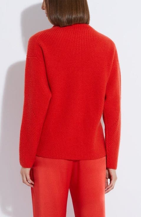 Airy Cashmere Silk Ribbed Turtleneck
