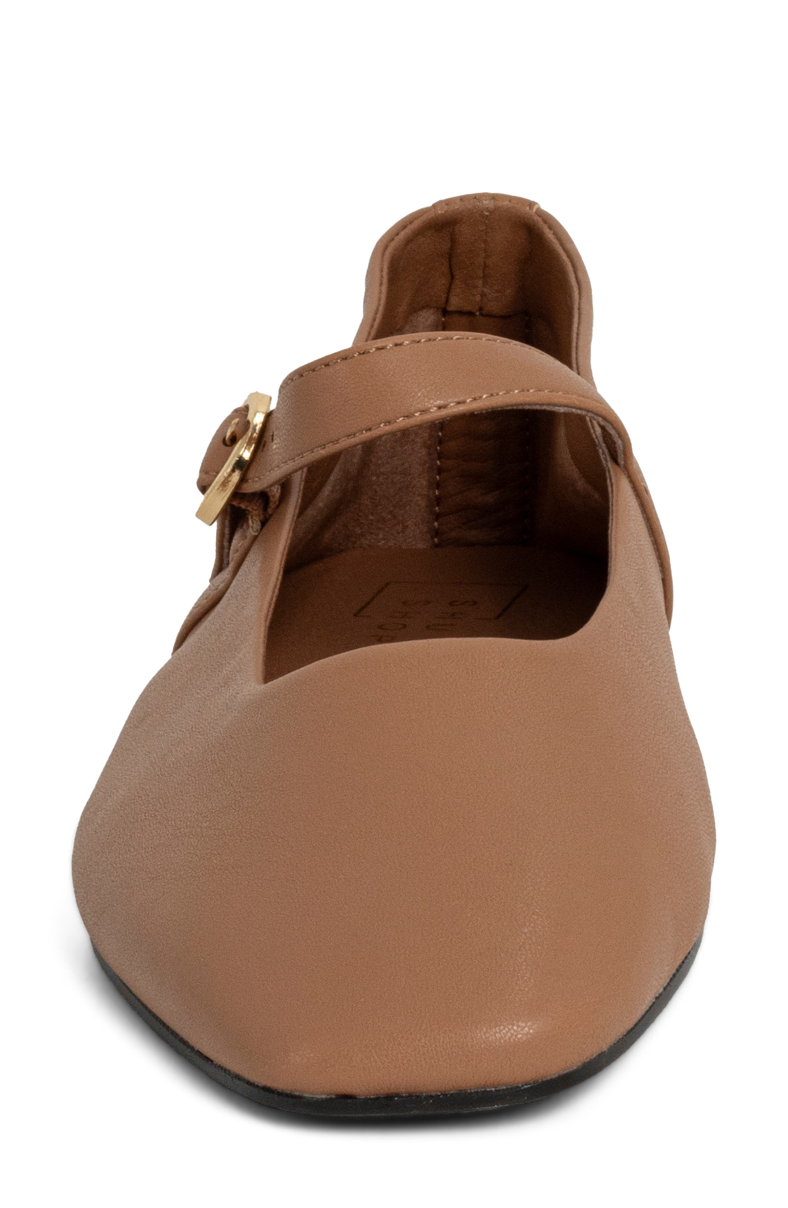 Annabelle Mary Jane Flat, Alternate, color, CAMEL
