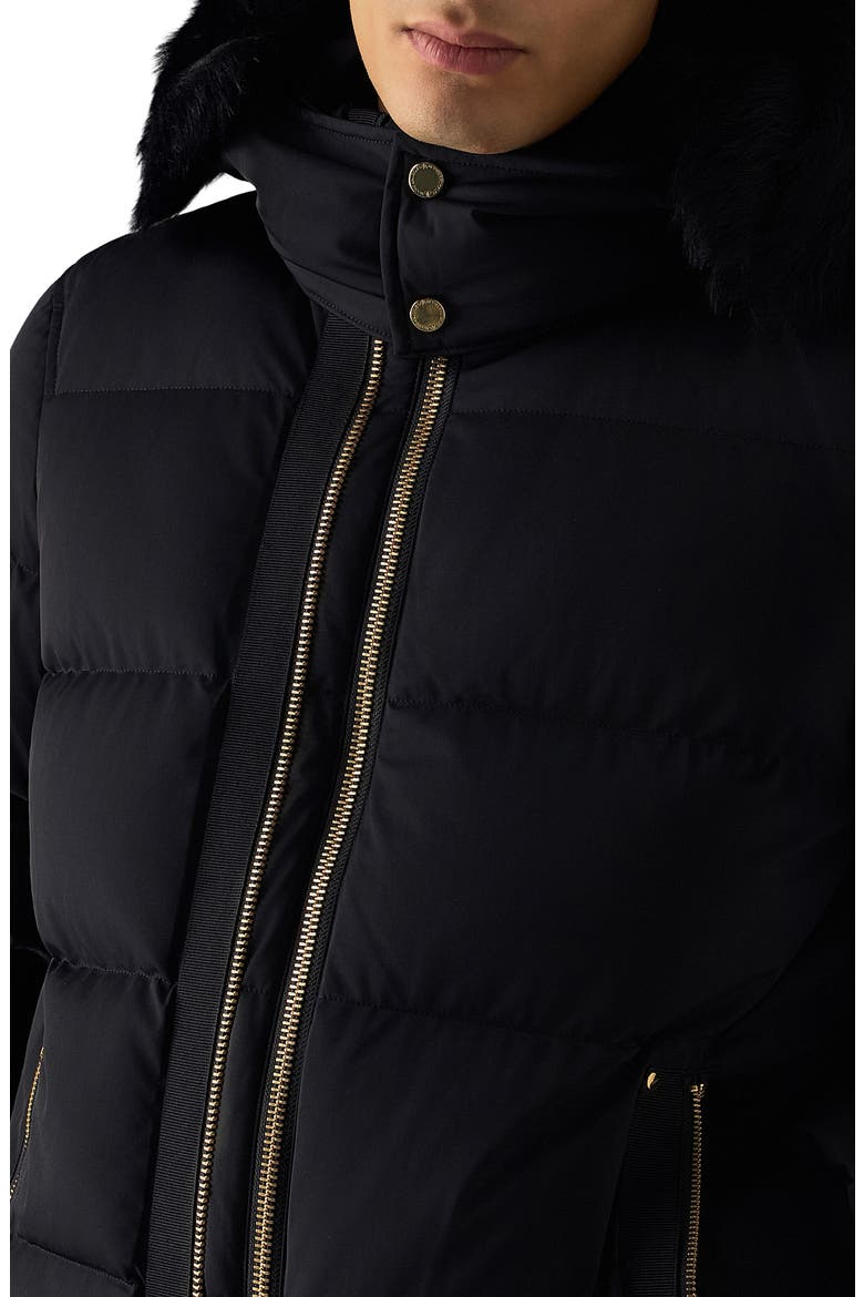 Stagg Down Bomber Jacket, Alternate, color, BLK W/ BLK SH - 305