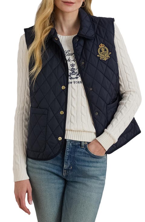 Crested Quilted Vest