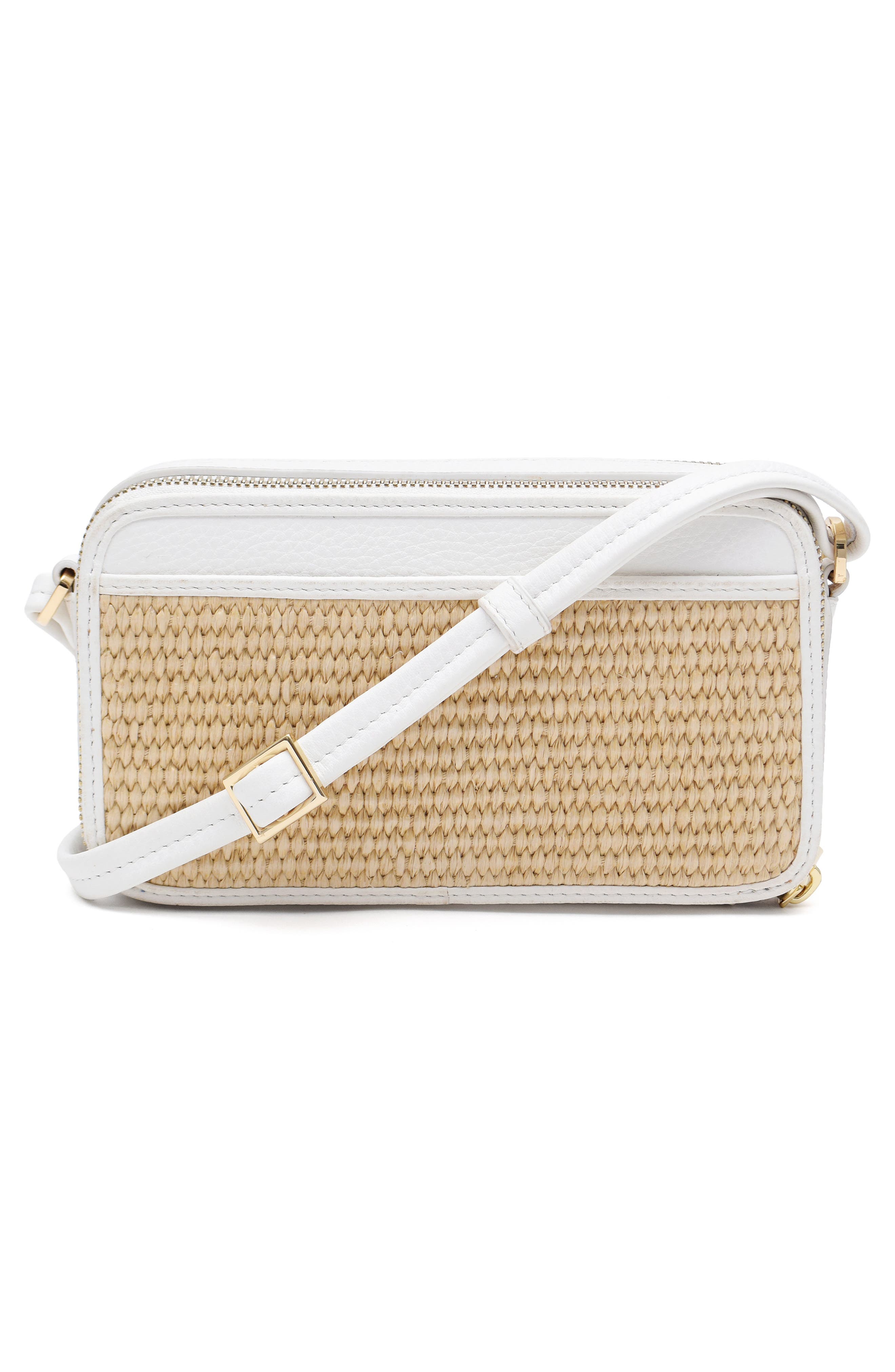 Thacker Riley Woven Crossbody Bag, Alternate, color, Natural/ White