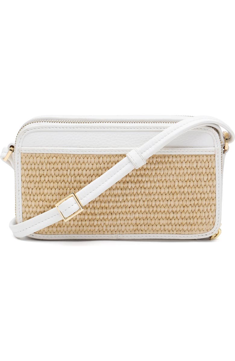 Thacker Riley Woven Crossbody Bag, Alternate, color, Natural/ White