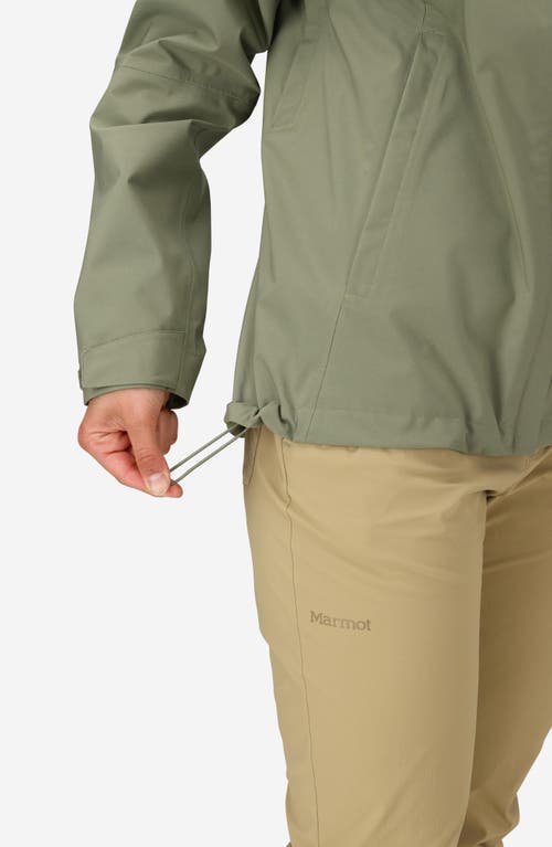 Marmot Precip® Eco Pro Waterproof Hooded Jacket In Green