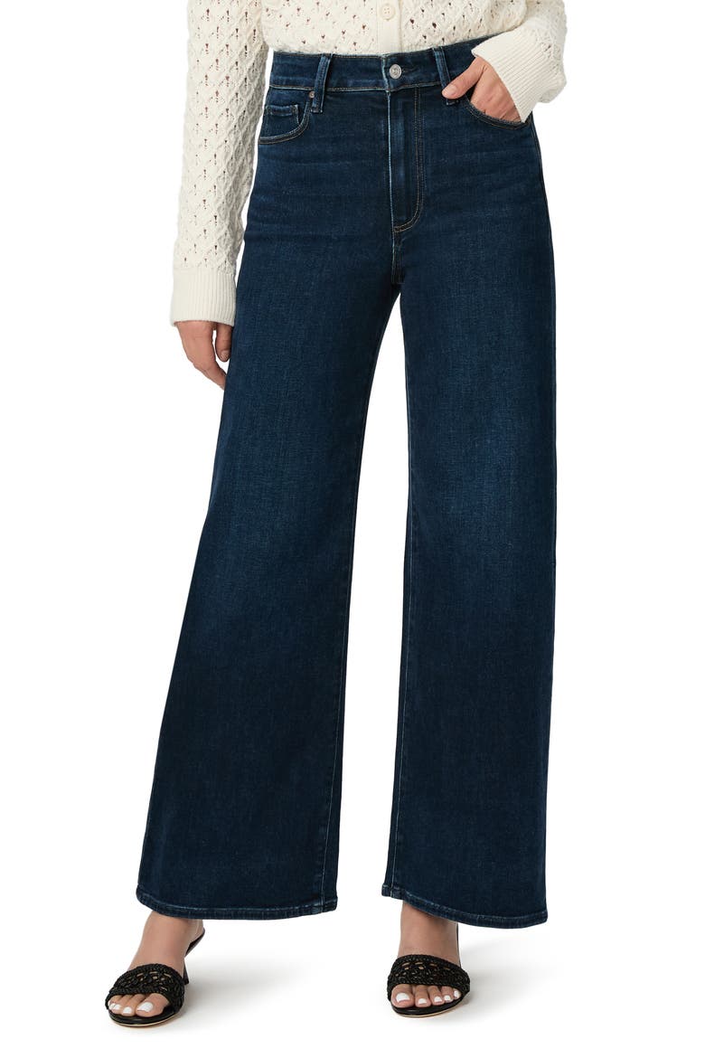 Anessa High Waist Ankle Wide Leg Jeans, Main, color, AMAGANSETT