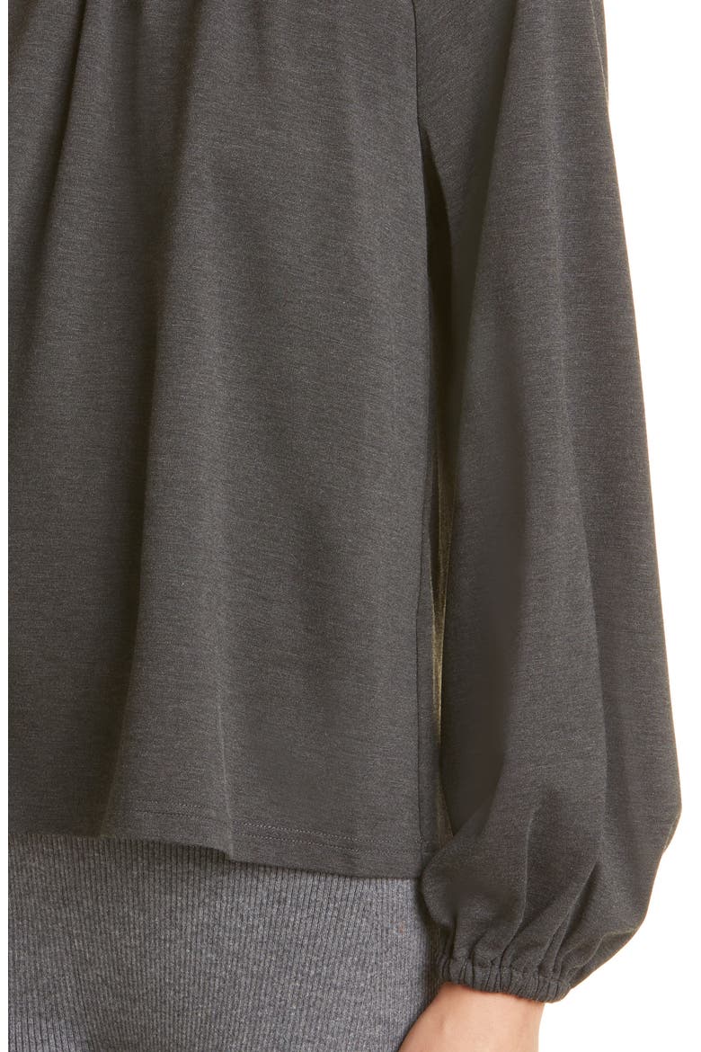 Long Sleeve Turtleneck Top, Alternate, color, CHARCOAL