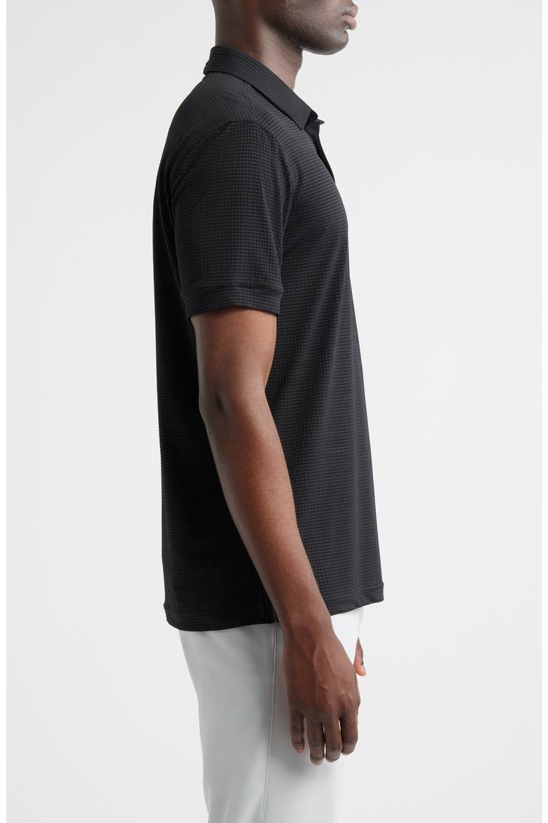 Copa Pinstripe Polo, Alternate, color, BLACK