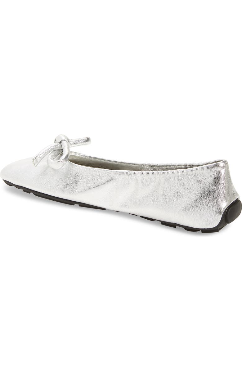 Prada Metallic Ballet Flat, Alternate, color,
