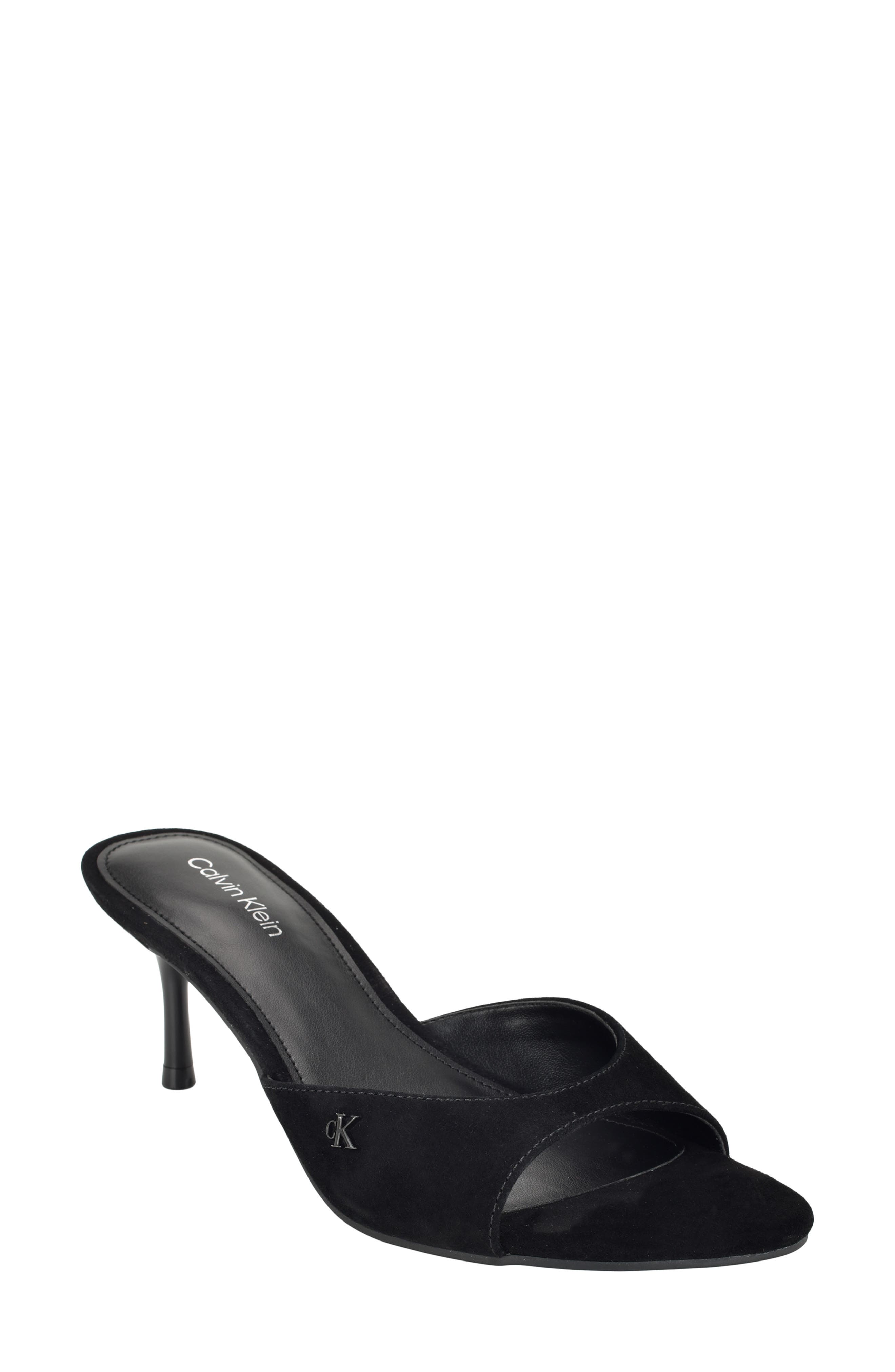 Calvin Klein Vixie Slide Sandal, Main, color, Black