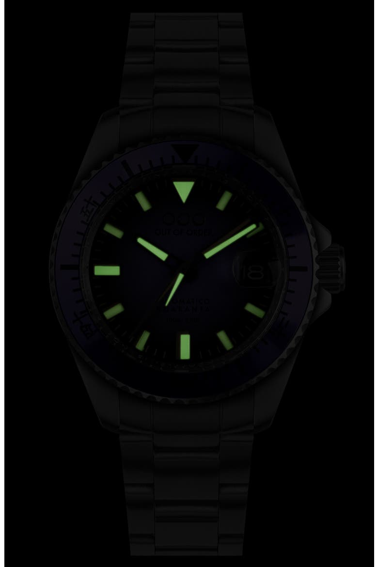 Automatico Quaranta Sand Bracelet Watch, 40mm, Alternate, color, BLACK/ GOLD