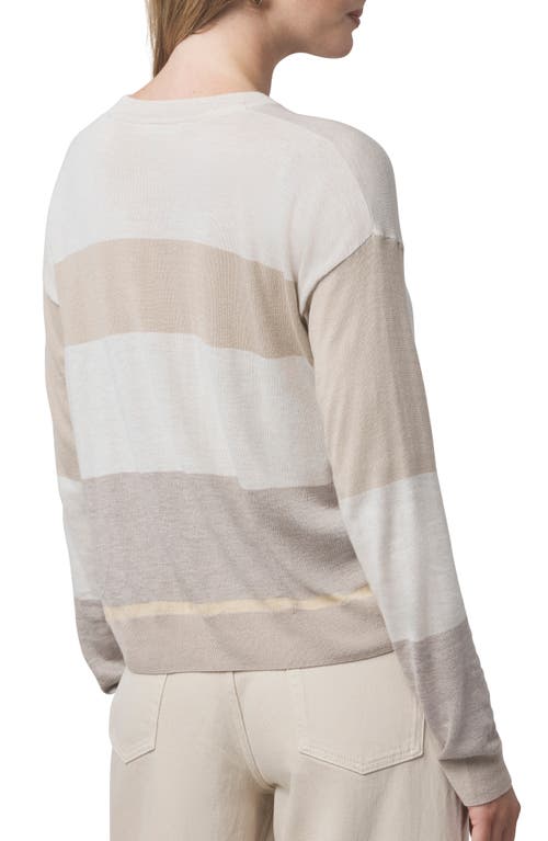 Splendid Georgie Stripe Sweater In Brown
