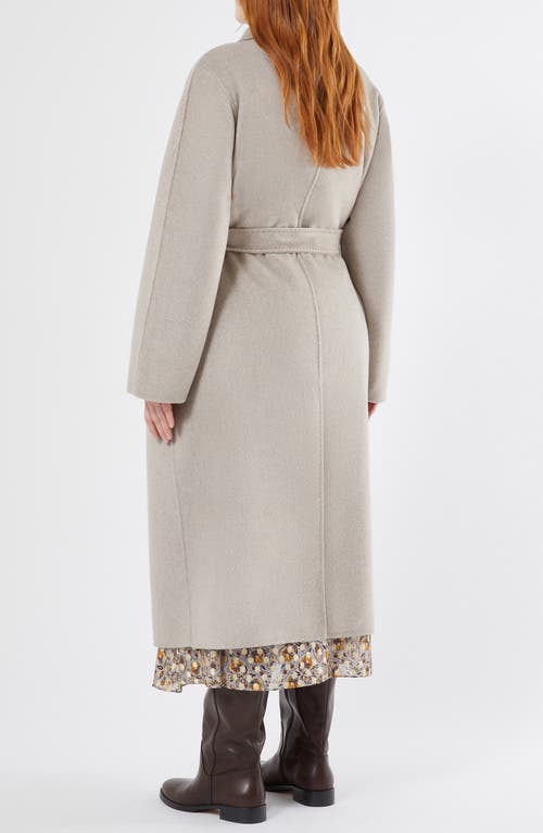 Marina Rinaldi Bolivar Virgin Wool Coat In Gray