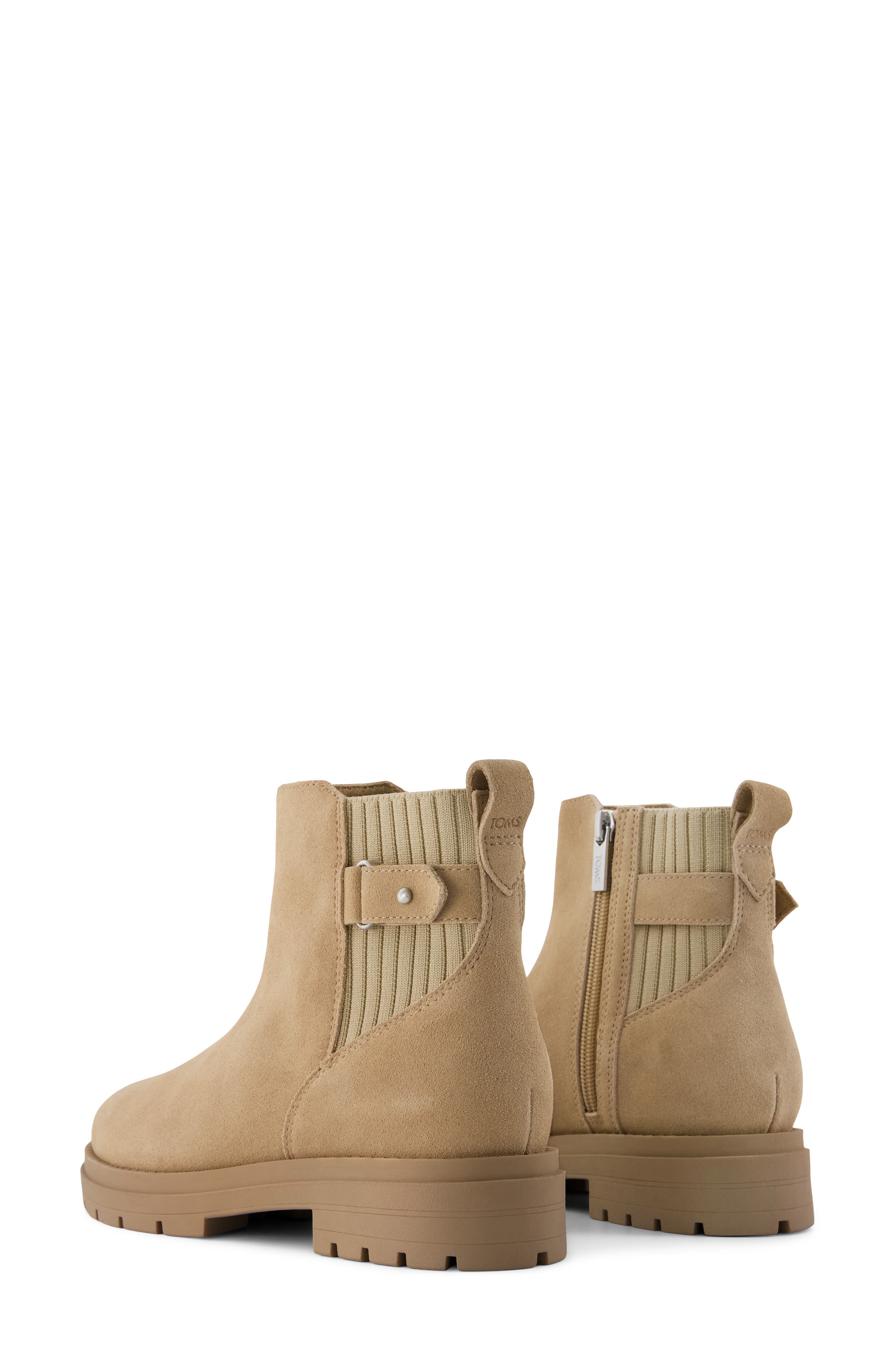 Leather Chelsea Bootie, Alternate, color, MEDIUM BEIGE