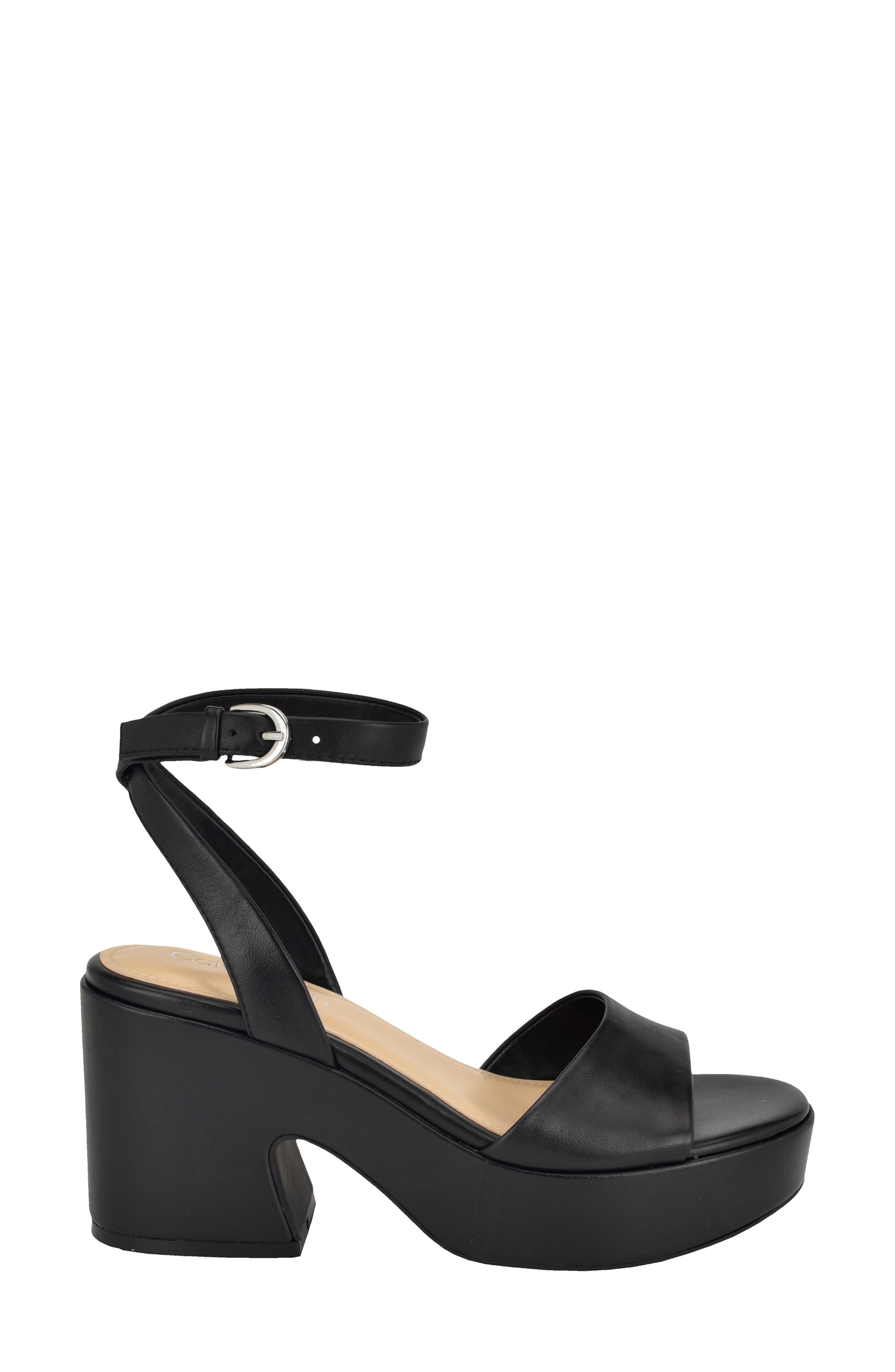 Calvin Klein Summer Ankle Strap Platform Sandal, Alternate, color, 