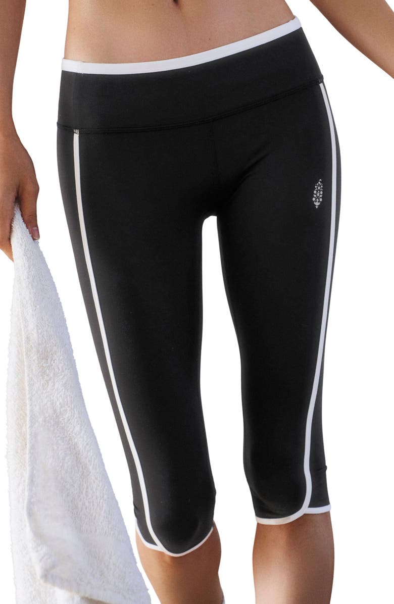 Free People FP Movement Mini & Mighty Crop Leggings, Alternate, color, Black