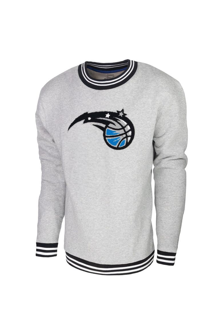 Men's Stadium Essentials Heather Gray Orlando Magic Club Level Pullover Sweatshirt, Alternate, color, Heather Gray