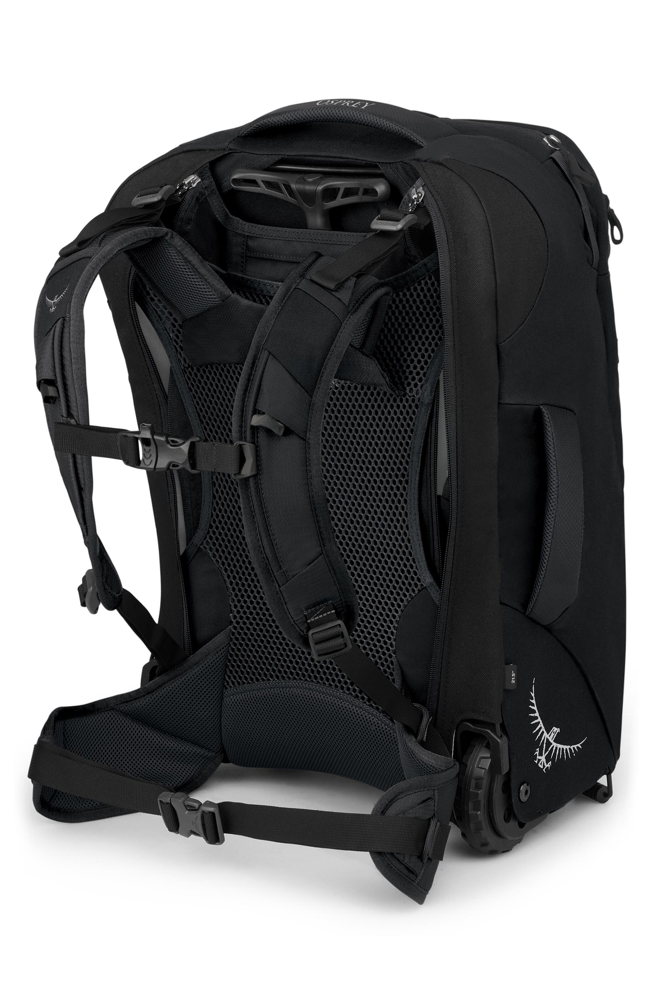 Osprey Farpoint<sup>®</sup> 36-Liter Wheeled Travel Carry-On Bag, Alternate, color, Black