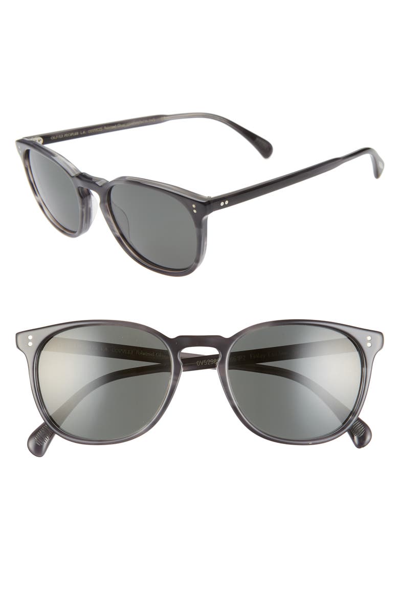 Finely 53mm Round Sunglasses, Main, color, CHARCOAL TORTOISE
