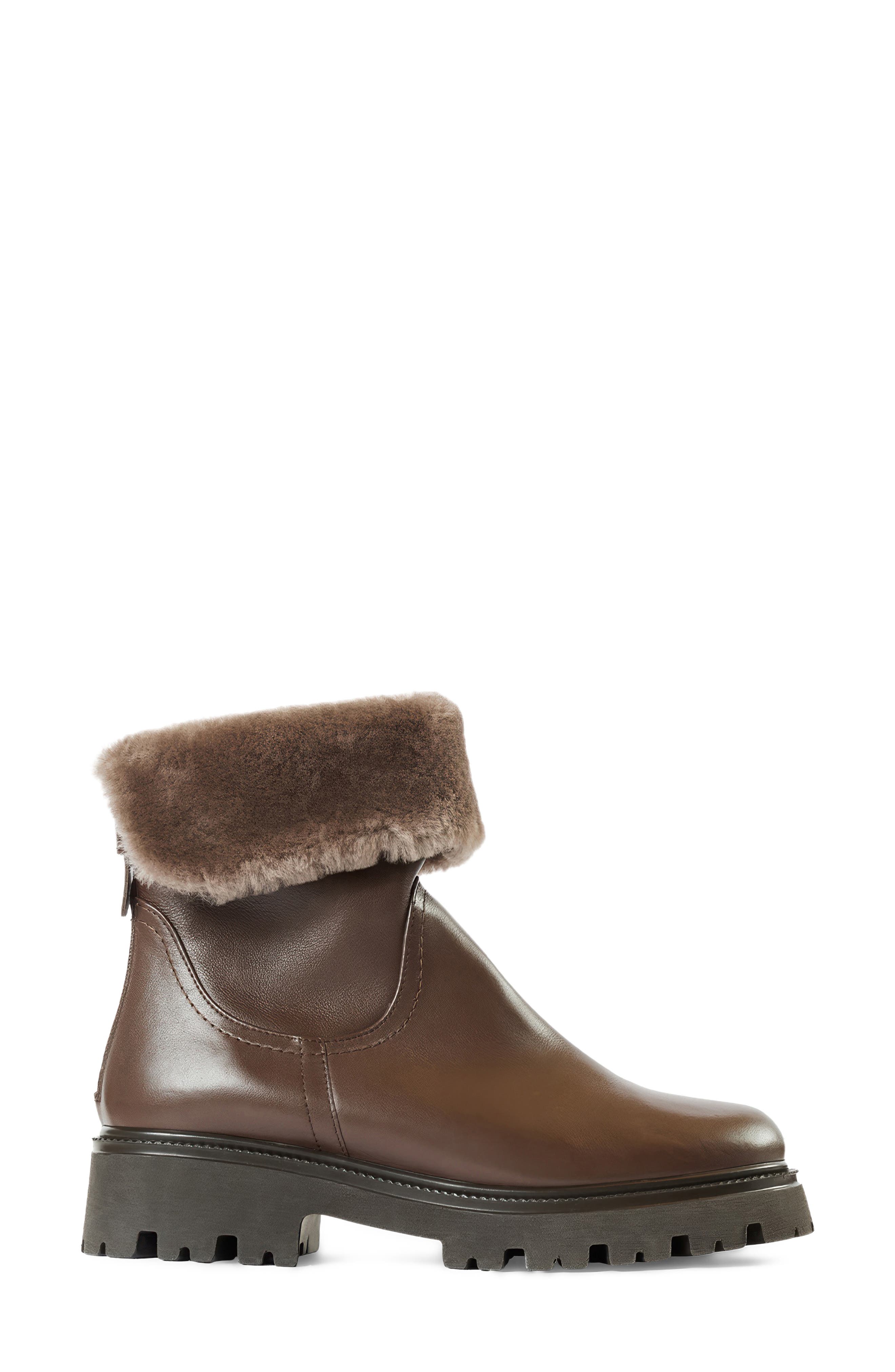 Mimi Genuine Shearling Boot, Alternate, color, ESPRESSO