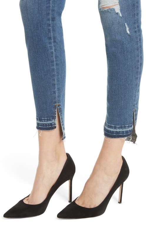 Frame Le High Ripped Released Hem Skinny Jeans