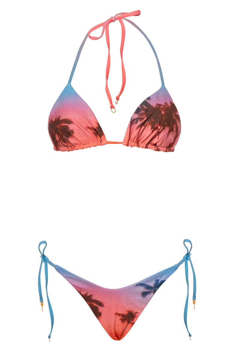 Peach Drift Reversible Bikini Top, Alternate, color, BLUE
