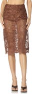 AFRM Novie Lace Midi Skirt