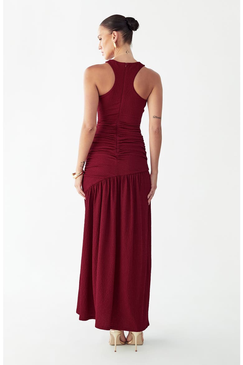 Kyle Midi Dress, Alternate, color, Burgundy