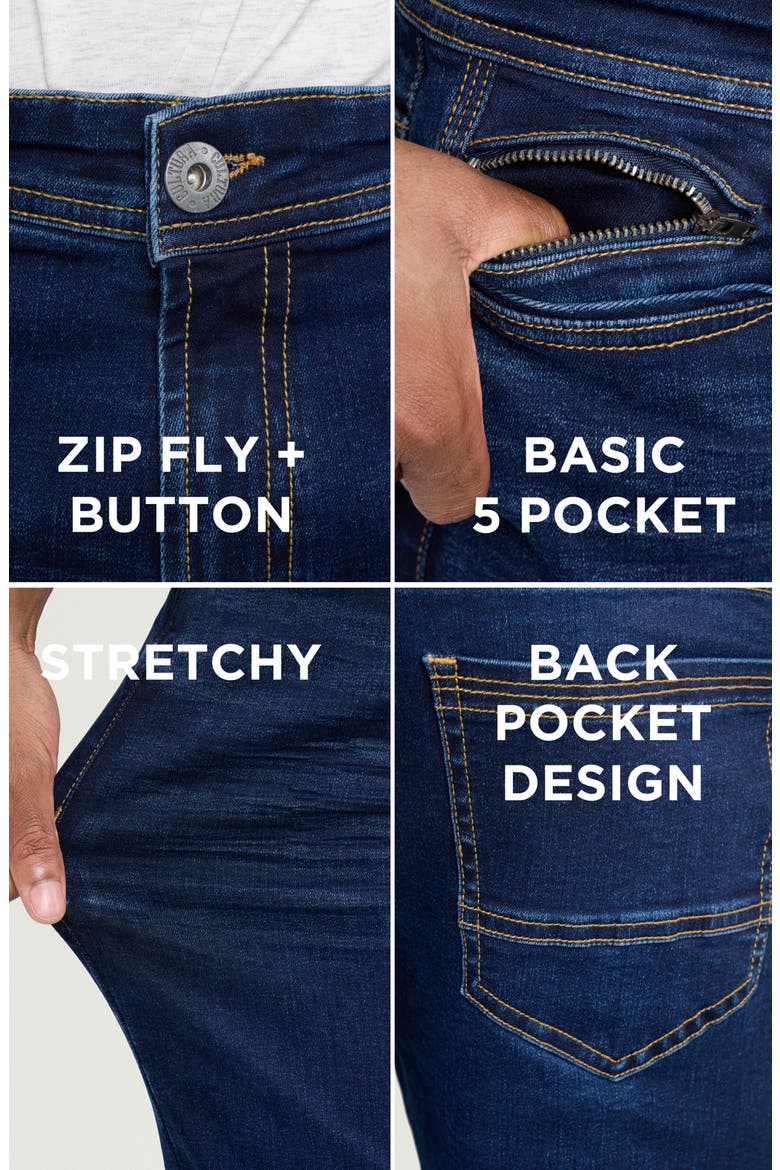 Cultura Stretch Jeans, Alternate, color, DARK BLUE